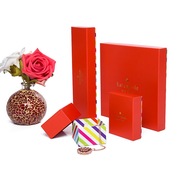 Red paper pendant boxes wholesale