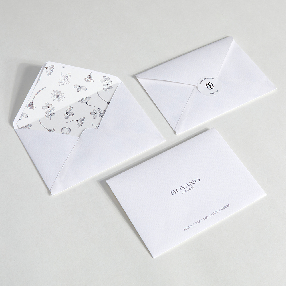Custom Kraft Paper Wedding Gift Necklace Envelope Packaging