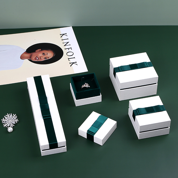 Wholesale Custom logo Printed Paper Earring Ring Jewelry Box Jewelry Packaging Ring Box - Jewelry packaging sets