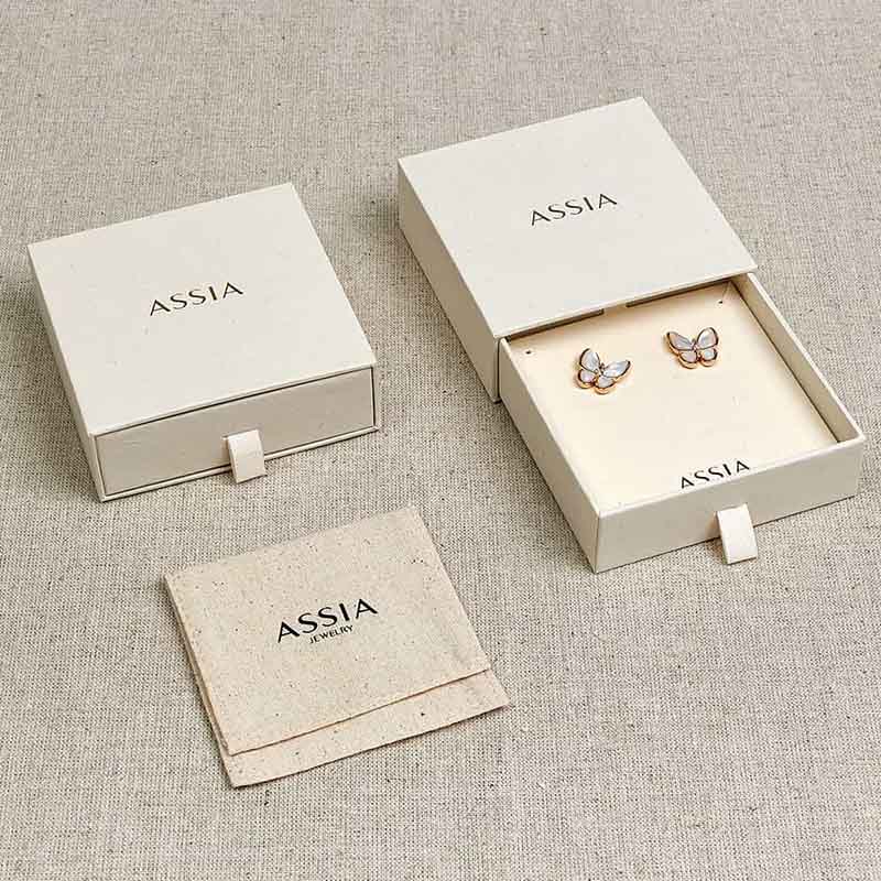 Best quality luxury sliding drawer custom small earring packaging boxes