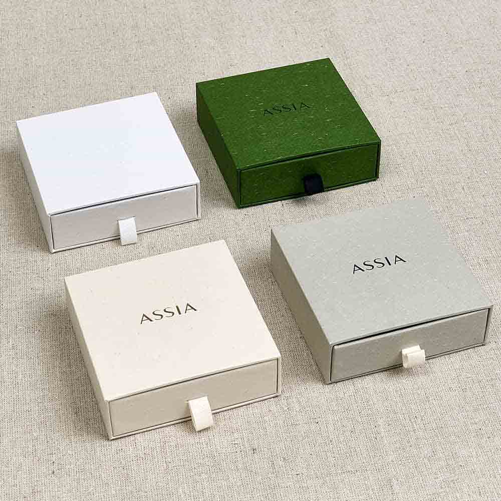 Best quality luxury sliding drawer custom small earring packaging boxes