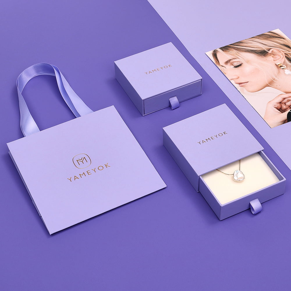 Custom logo jewelry packaging set