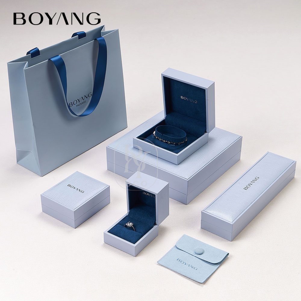 Boyang Custom Luxury Ring Earring Necklace Bracelet Jewelry Boxes for Sale