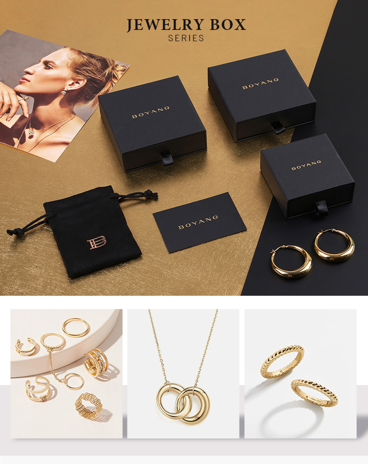 custom small cardboard jewelry boxes set