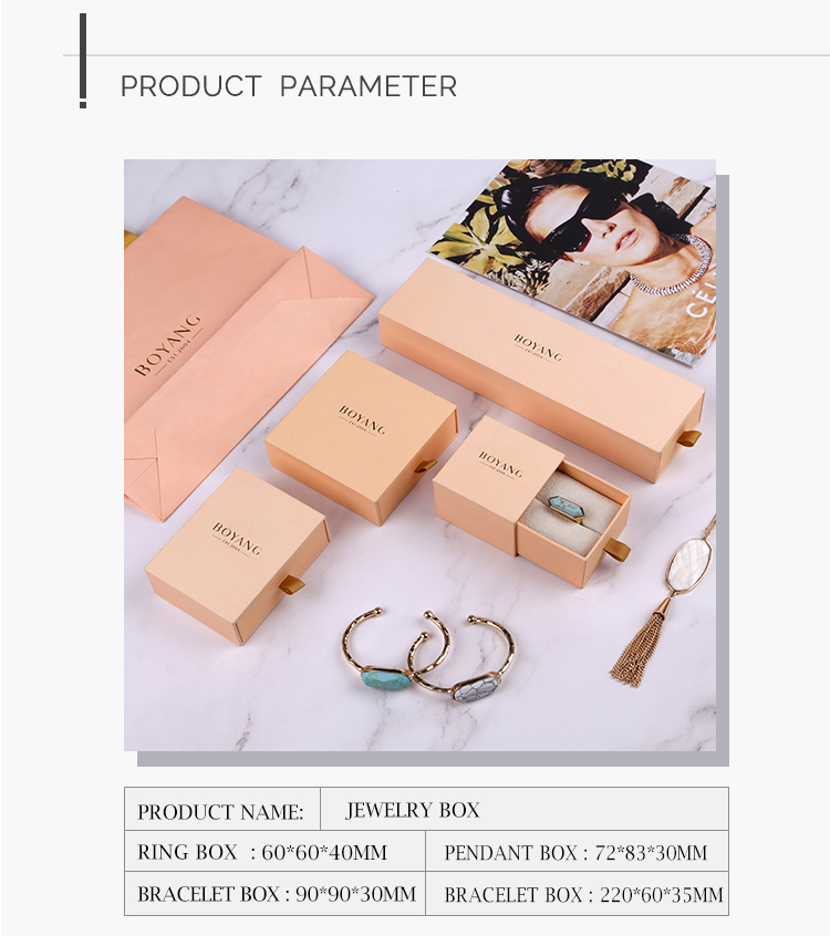 Custom necklace box packaging jewelry