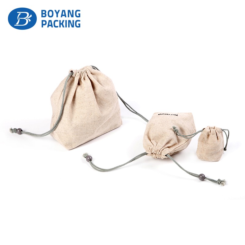 Well-formed linen jewelry pouches