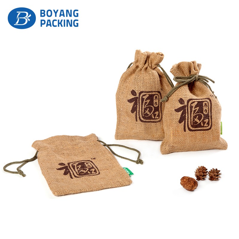Customized logo jute bag factory