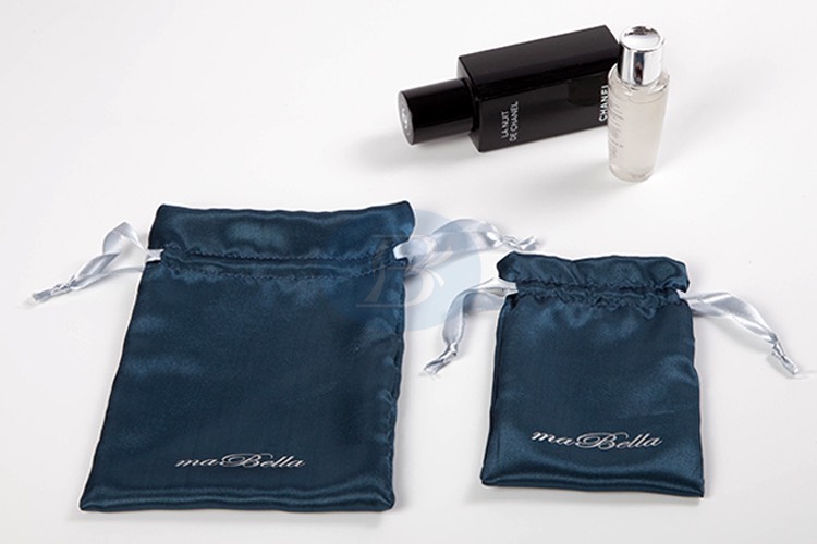 custom satin cosmetic bag