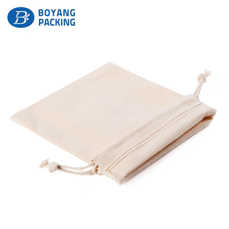 Natural cotton drawstring bag factory