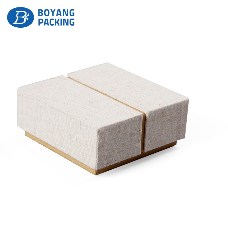 Environmental protection linen jewelry box manufacturer