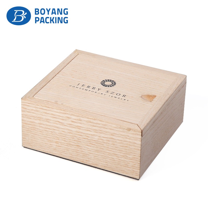 Wooden bracelet storage box for jewelry