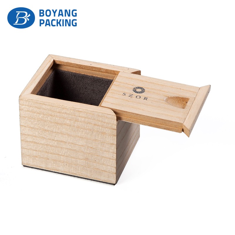 Wooden bracelet storage box for jewelry