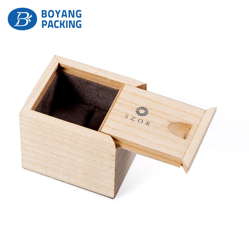 Wooden bracelet storage box for jewelry