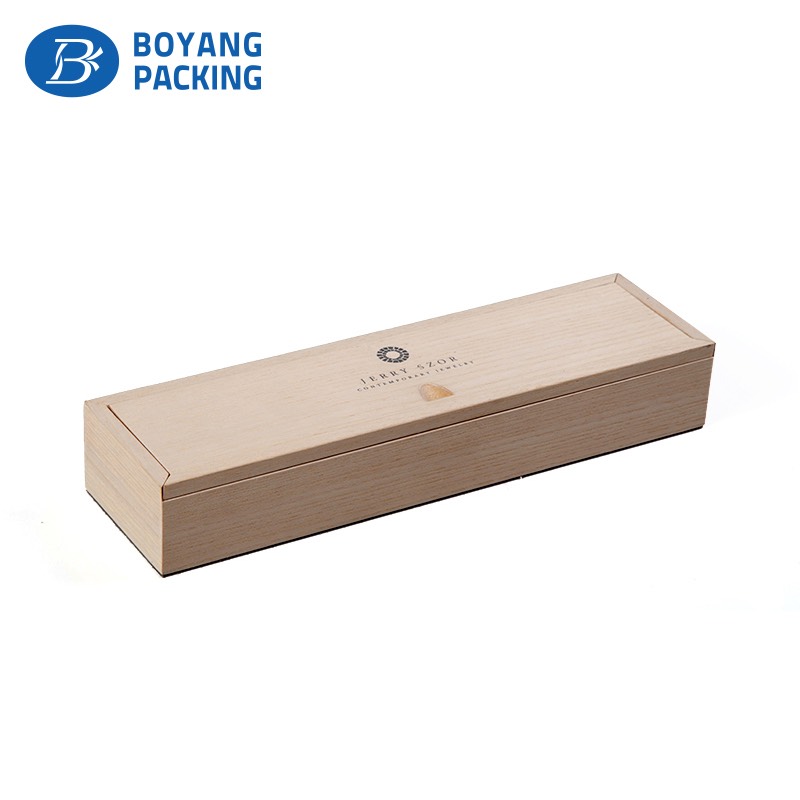 Wooden bracelet storage box for jewelry