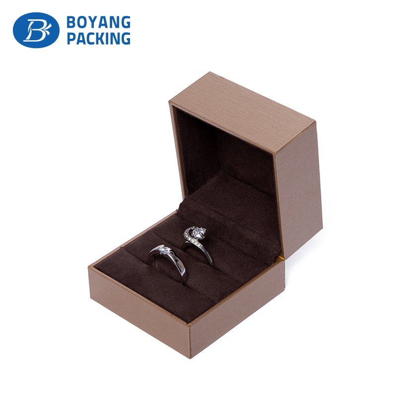 Luxury brushed necklace boxes for sale from Boyang packing