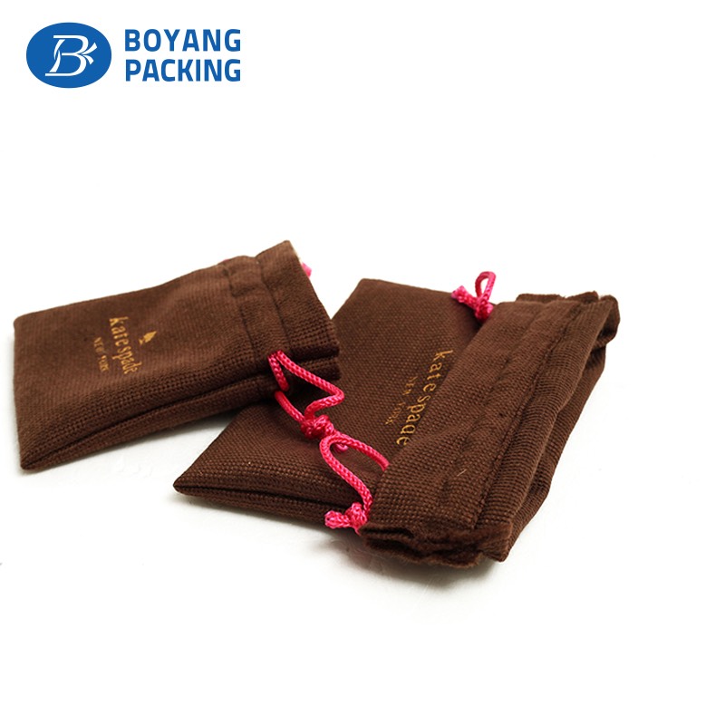 High quality cotton pouch for jewelry factory