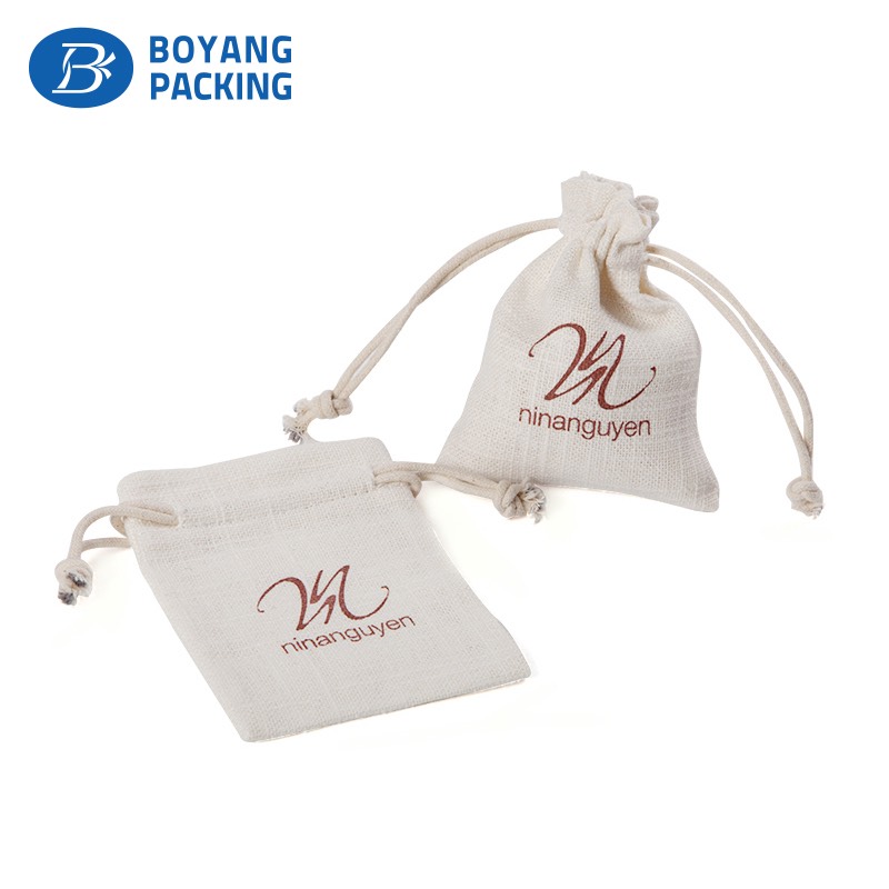 Custom linen pouches for cosmetics