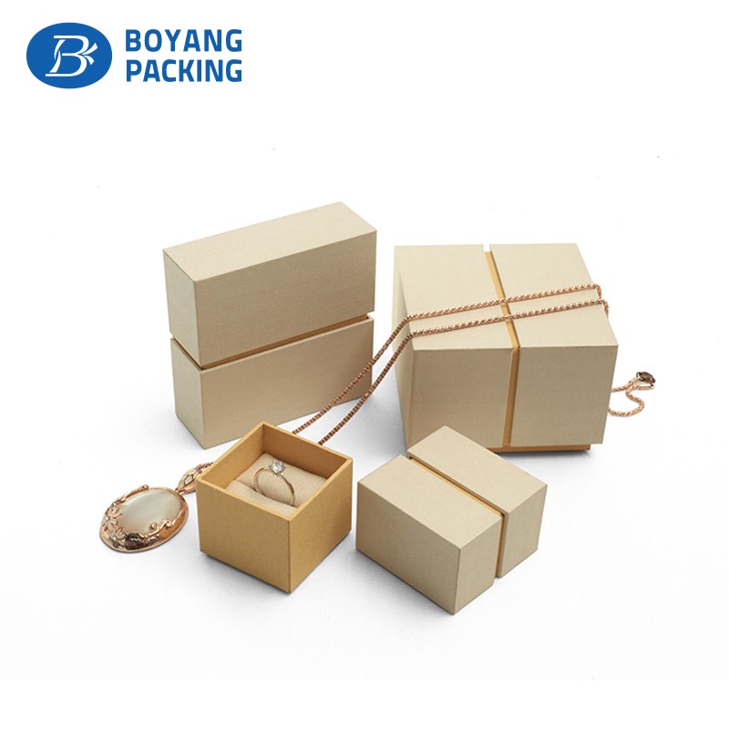 Brown linen jewelry box