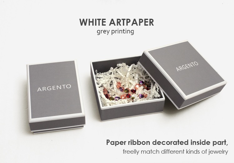 Perfect grey cardboard jewelry box Perfect grey cardboard jewelry box