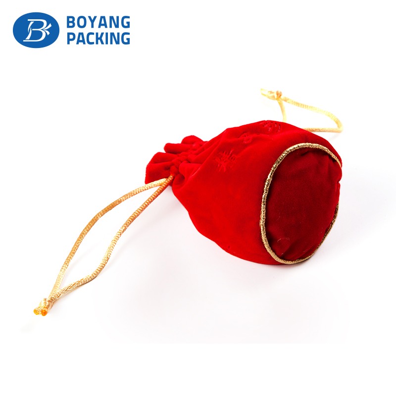 Wholesale promotional velvet jewelry bags