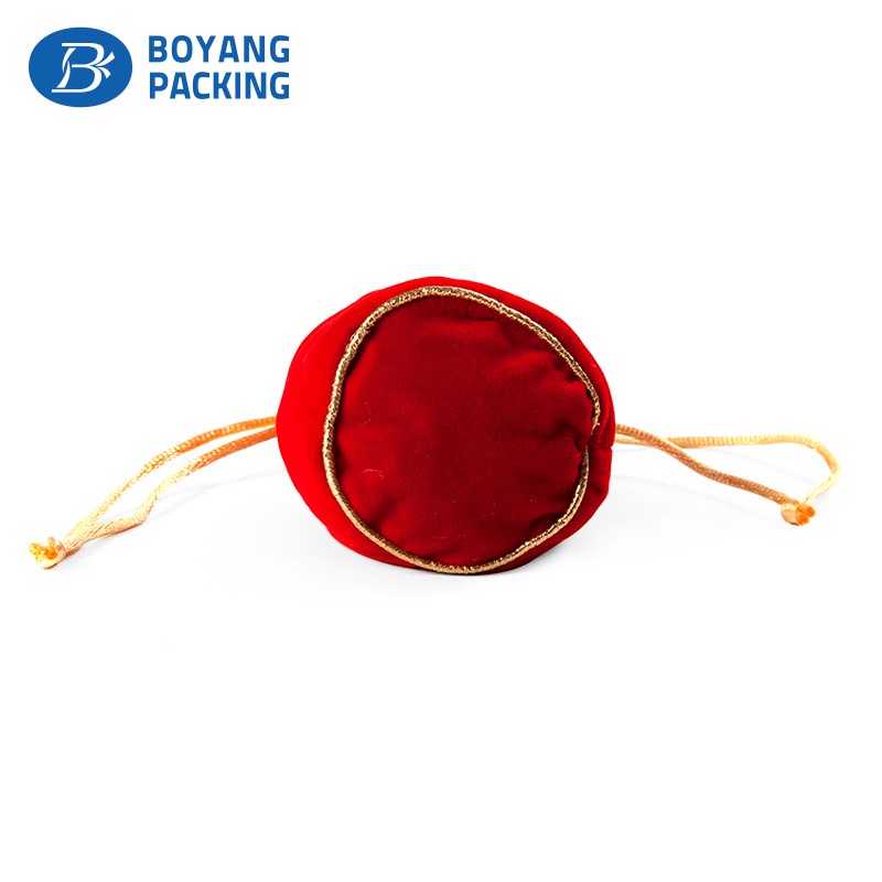 Wholesale promotional velvet jewelry bags