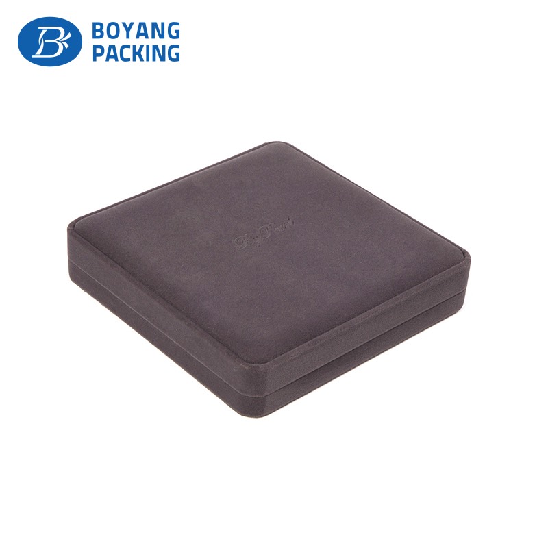 luxurious brown hinged jewelry gift boxes