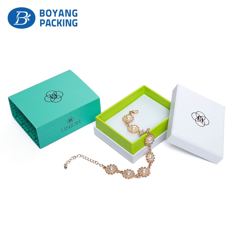 Design multicolored paper jewelry box wholesale