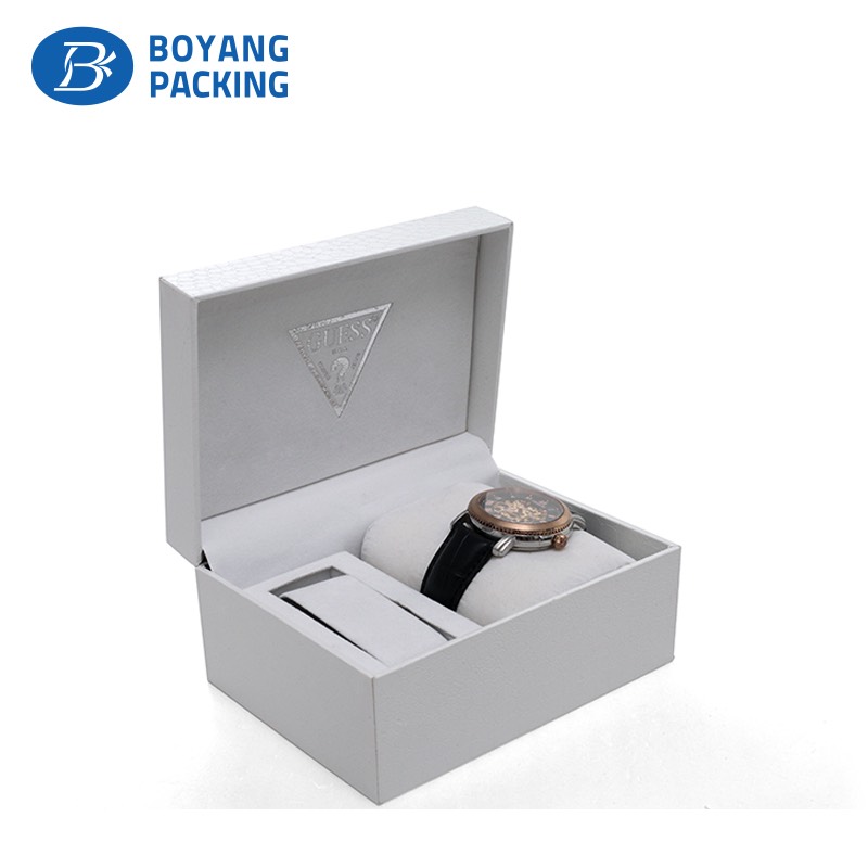 White high quality plastic watch gift box factory