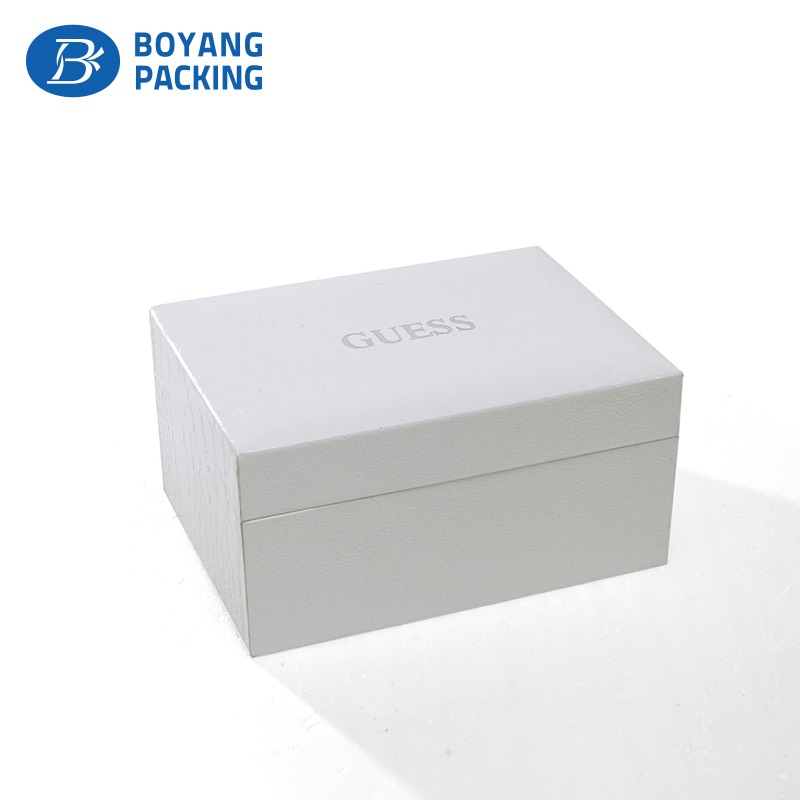 White high quality plastic watch gift box factory