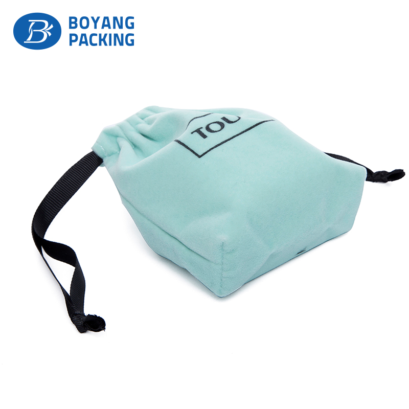 Drawstring jewelry bags, custom velvet jewelry bag factory
