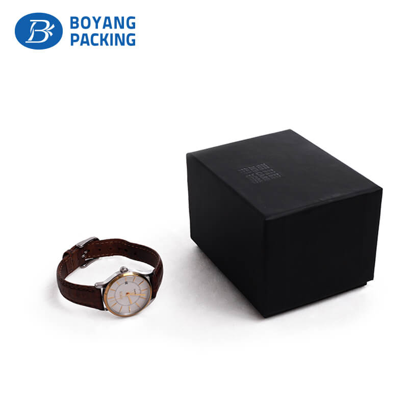 Authentic custom watch box wholesale，custom black paper watch boxes