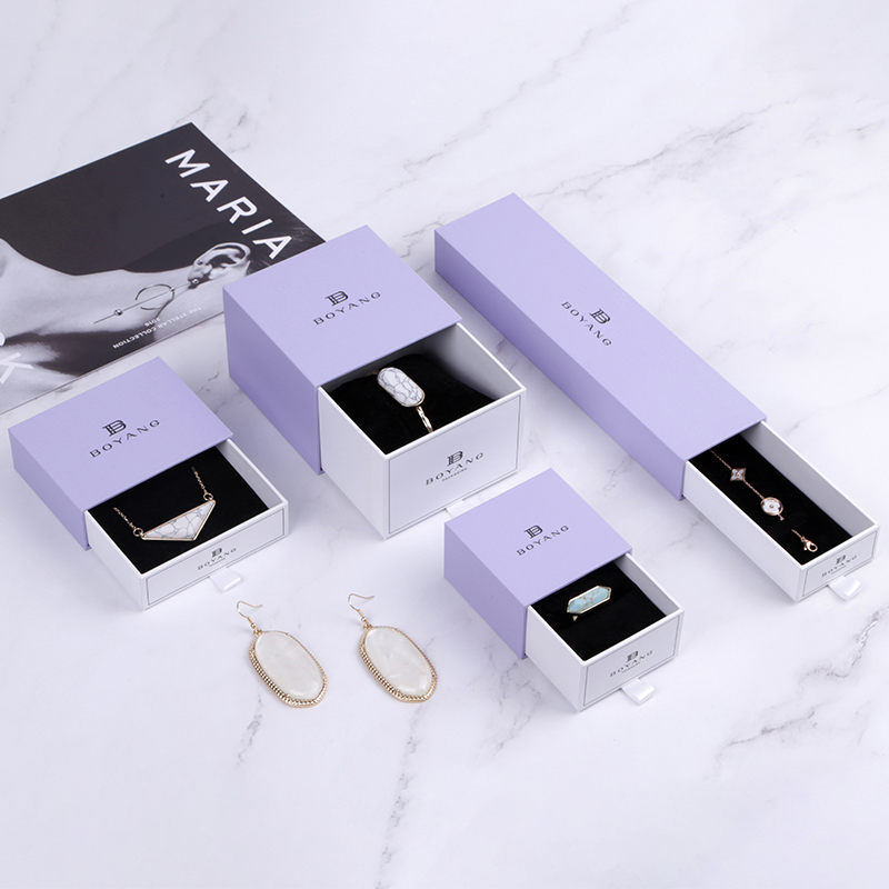 Wholesale Customized Logo High Quality Fashion Pepper Jewellery Ring Box For Jewelry Gift Set