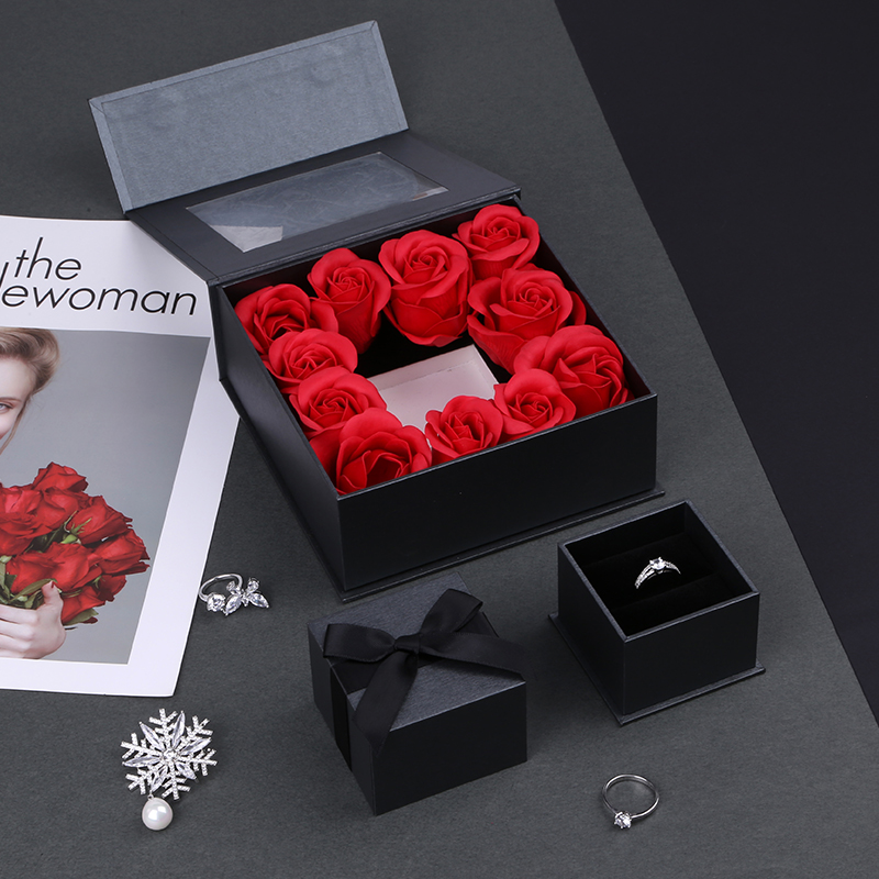 Customized Logo High Quality Fashion Pepper Jewellery Ring Box For Jewelry Gift Set