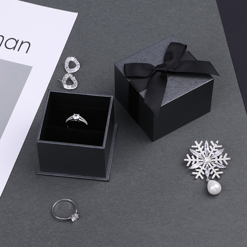 Customized Logo High Quality Fashion Pepper Jewellery Ring Box For Jewelry Gift Set
