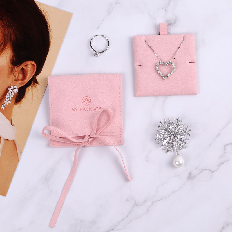 High Quality Custom Logo Small Jewellery Packaging Small Mini Jewelry Suede Bags For Jewelry