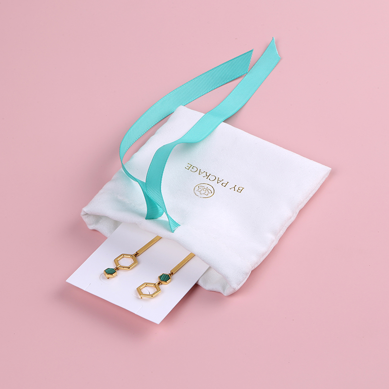 Wholesale Custom Hot Sell Small Jewellery Packaging Logo Jewelry Pouch Bag