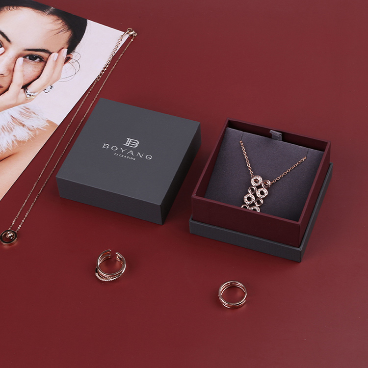 Factory Customized Logo Hot Sell Recycle Ring Earring Case Luxury Jewelry Box Custom Logo