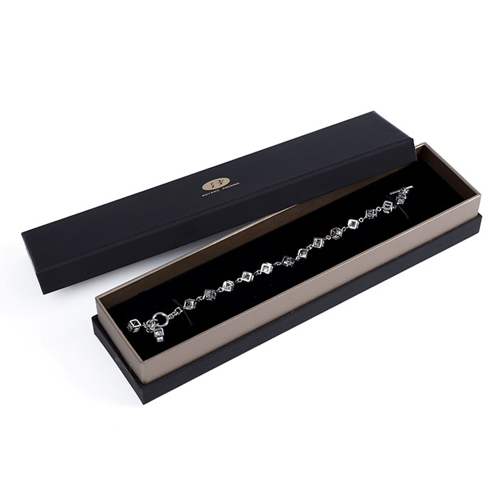 Custom black jewelry boxes wholesale necklace boxes