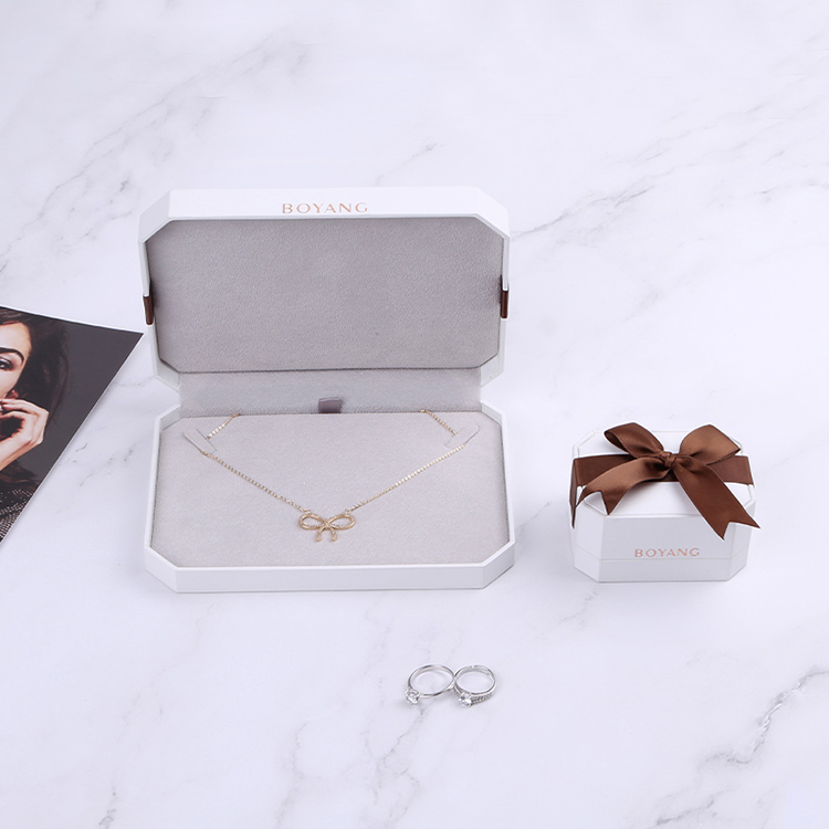 Fancy white custom bangle box designs packaging with private label