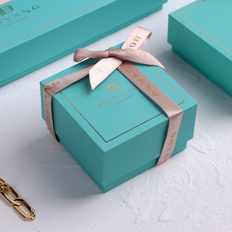 Great amazing service paper packaging custom earring boxes with ribbon