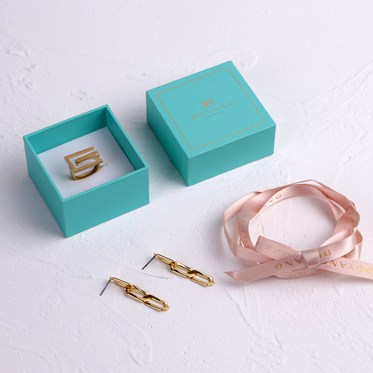 Great amazing service paper packaging custom earring boxes with ribbon