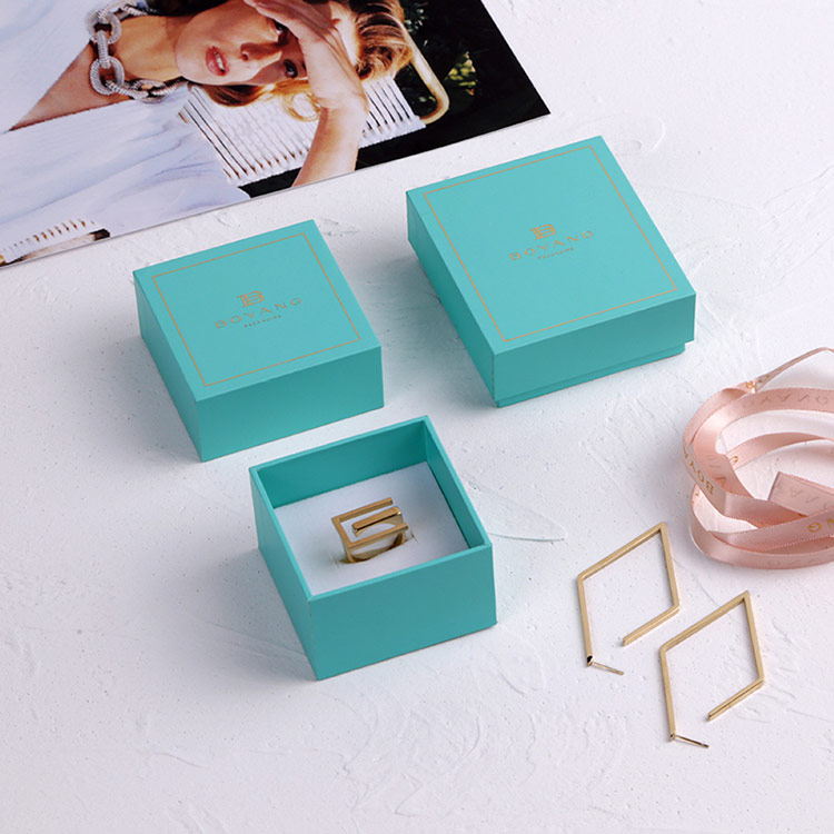 Holiday fancy custom logo necklace gift box with ribbon