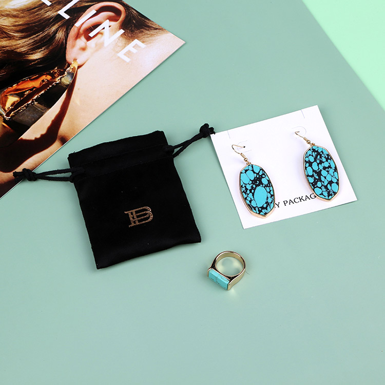 Eco friendly simple design white jewellry custom luxury earring box