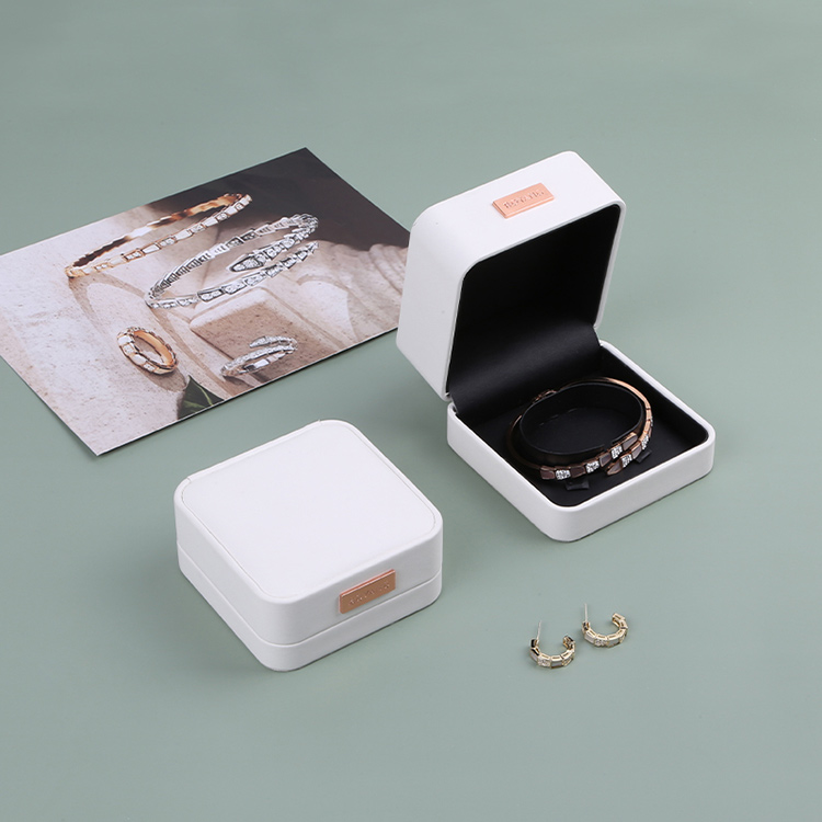 Custom unique luxury engagement ring gift plastic leather boxes for proposal