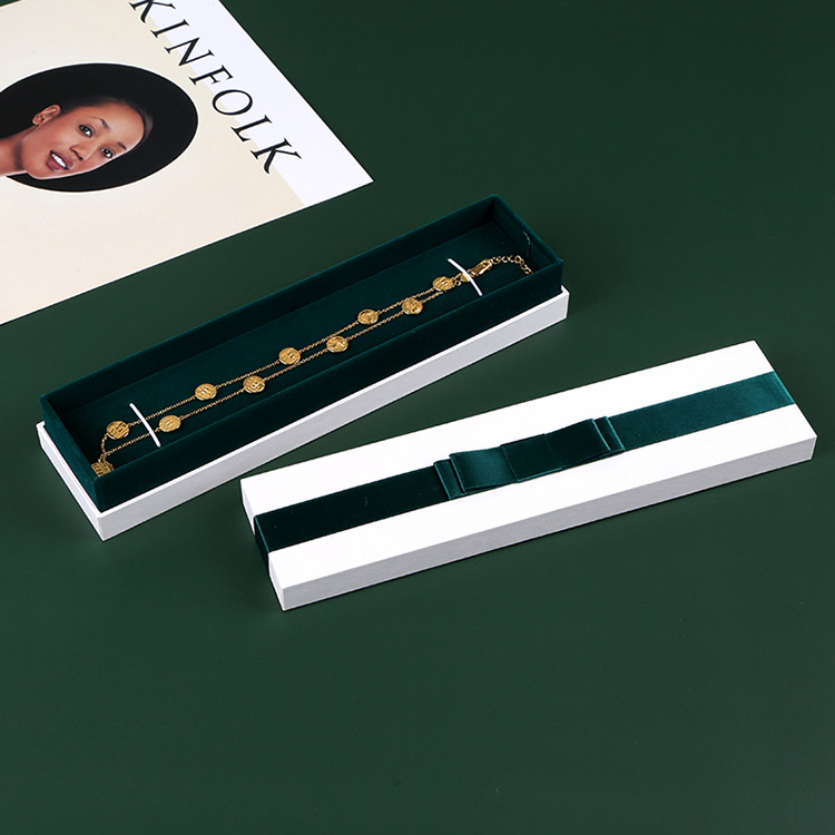 High-grade thick paper cardboard custom necklace storage box