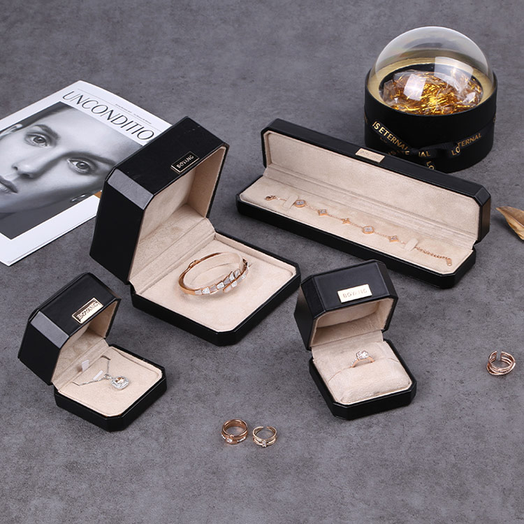 Wholesale black custom luxury bracelet gift boxes with logo