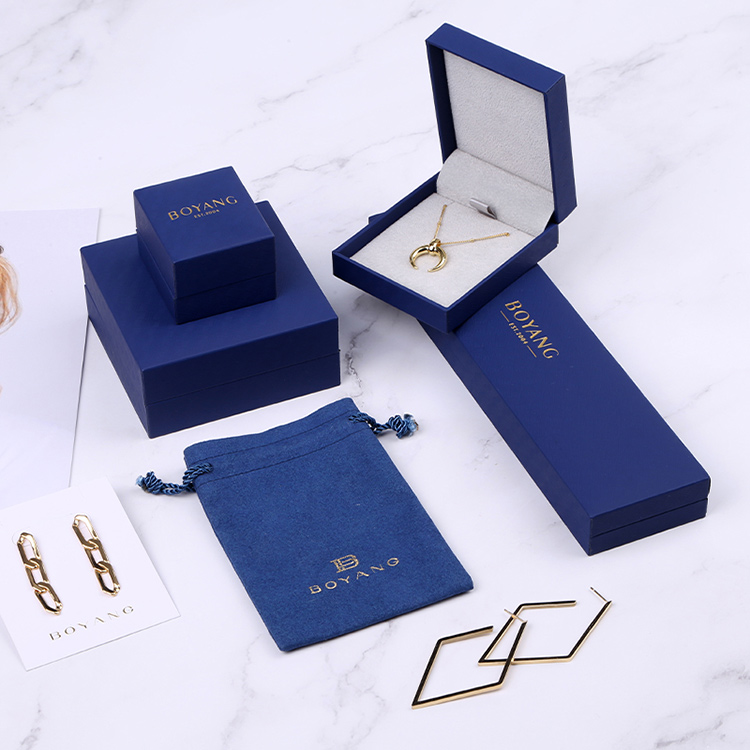 New design blue fancy single custom bangle gift box packaging