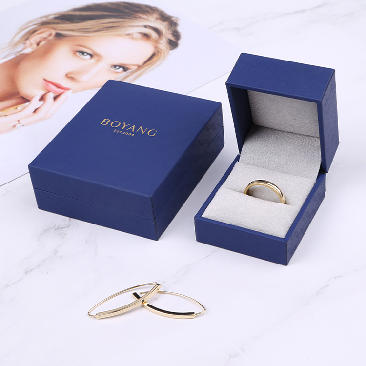 New design blue fancy single custom bangle gift box packaging
