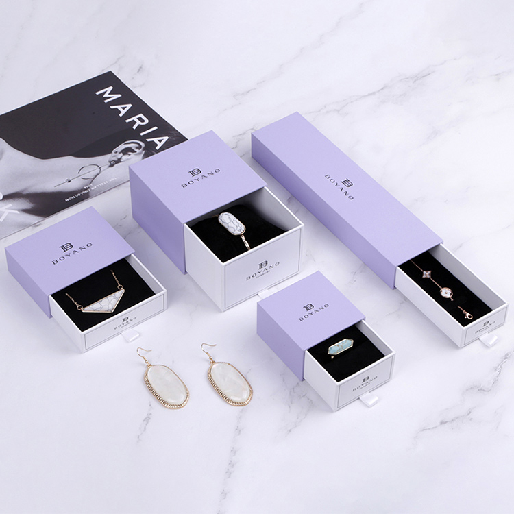 Valentine's Day exquisite sliding drawer long custom bracelet gift boxes
