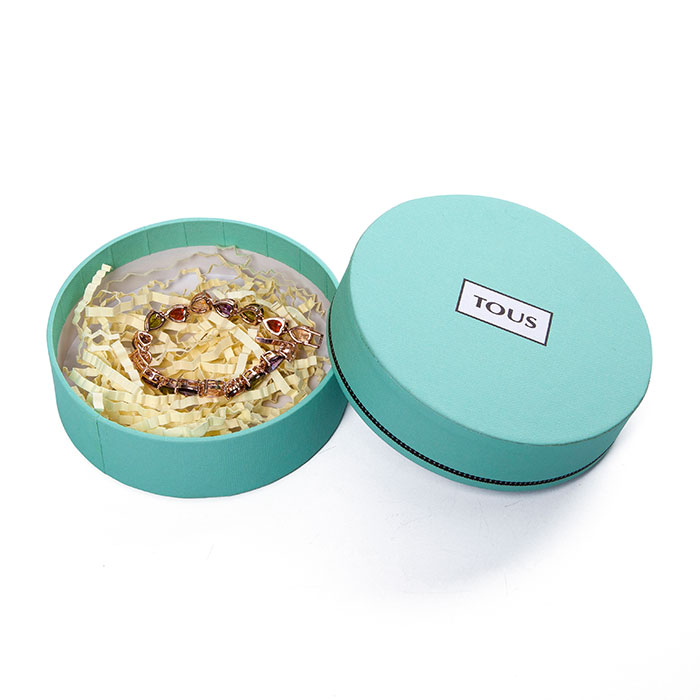 High quality different color custom circular jewelry box
